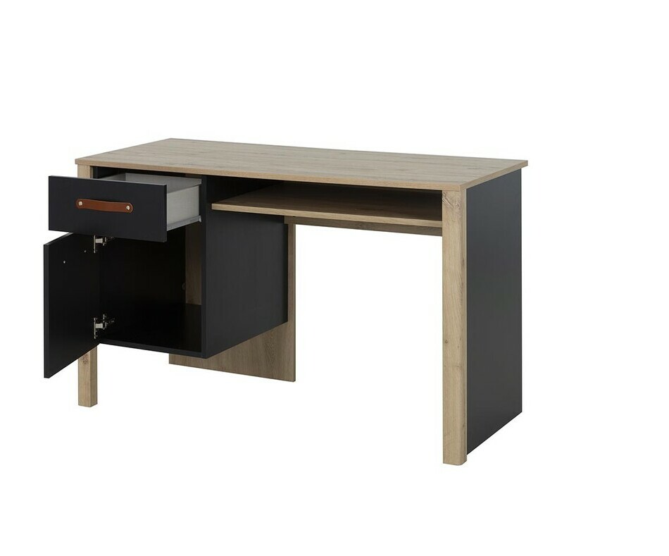 Bureau avec tiroir et porte de rangements