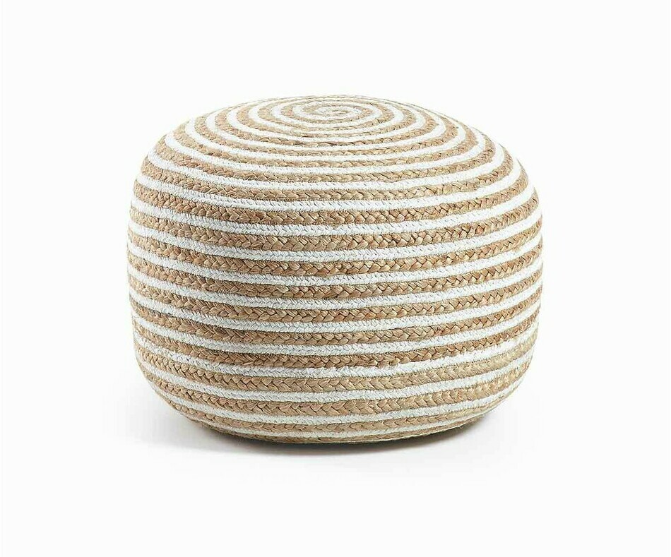 Pouf Raya blanc 50 cm