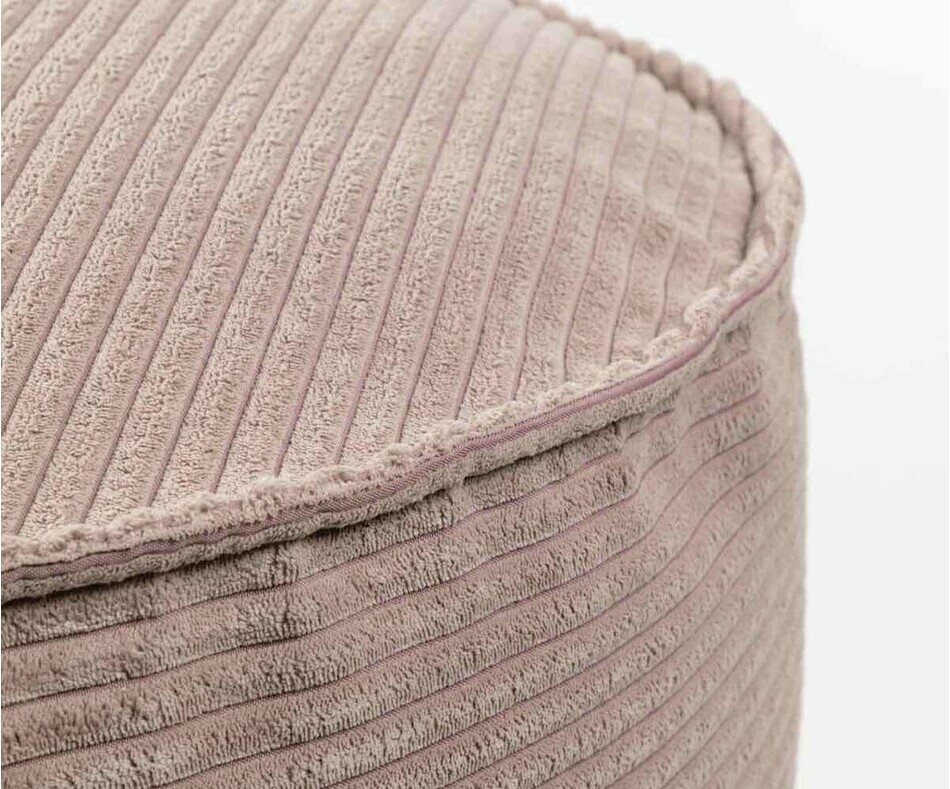 Détail pouf en velours Joy rose Détail pouf en velours Joy rose