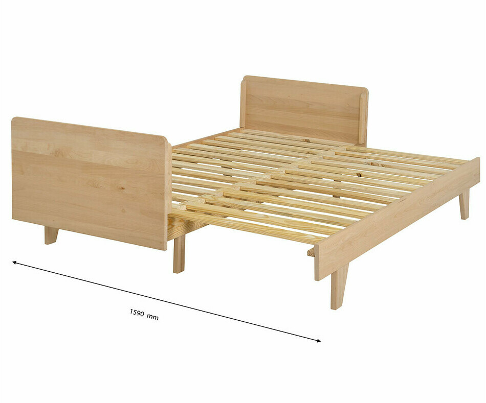 Dimensions Lit nature avec sommier gigogne ouvert Dimensions Lit nature avec sommier gigogne ouvert