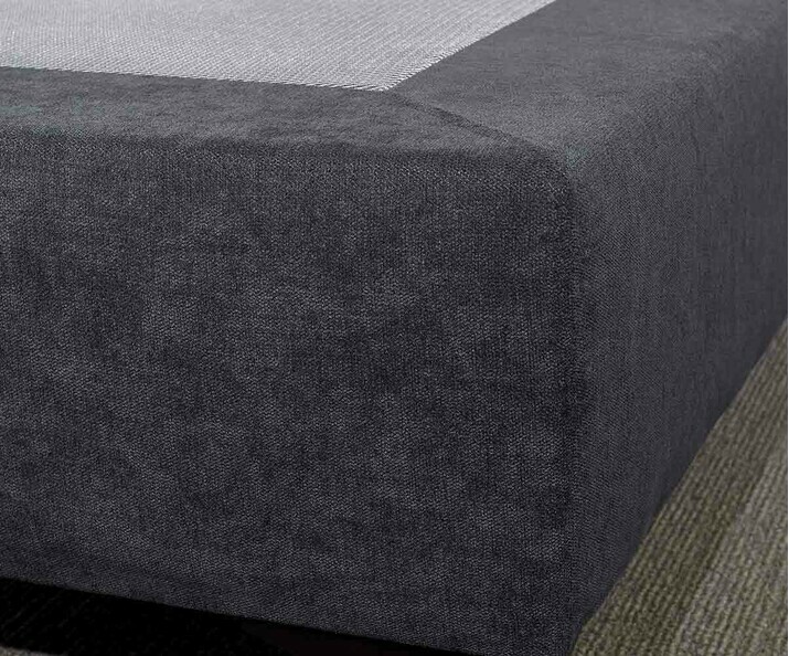 Dtail tissu du sommier simple Divo bleu