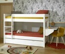 Lit superposé enfant bas avec bureau - 1,2,3