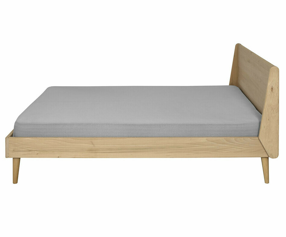 Lit adulte Pia en bois naturel