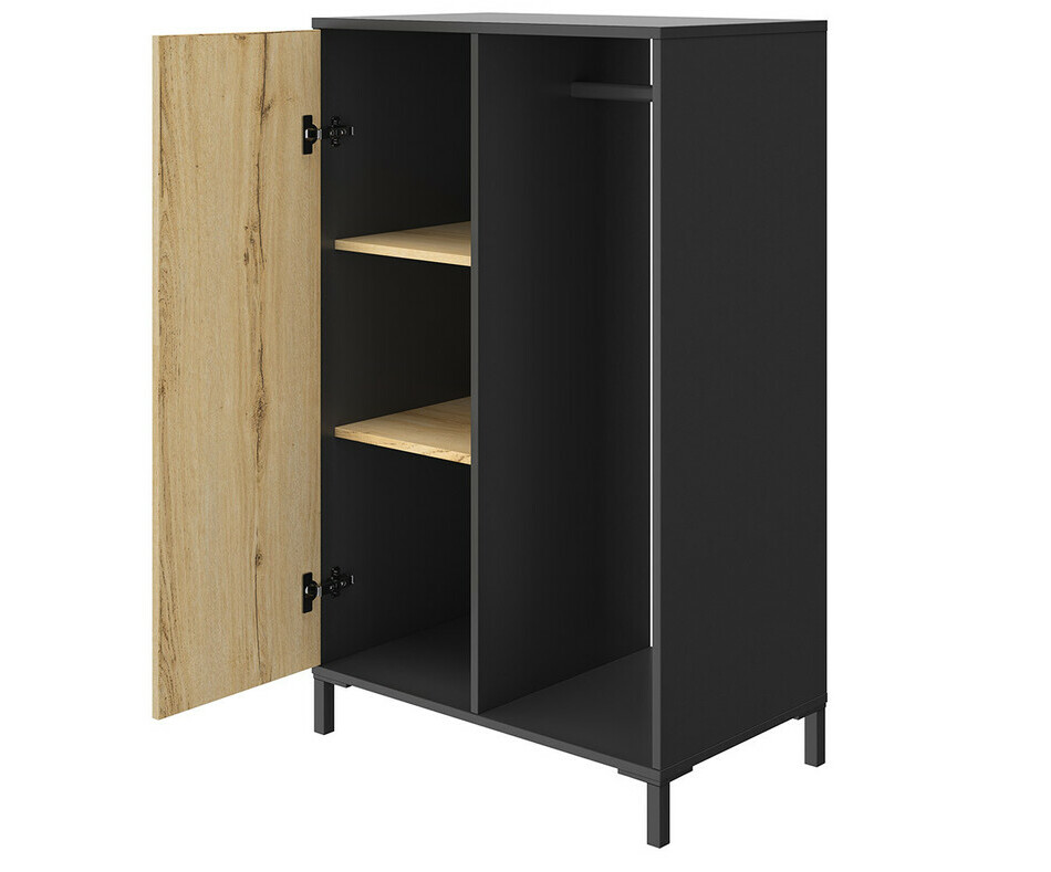Armoire ado basse avec tagre et penderie