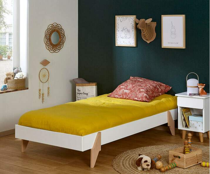 Lit enfant empilable avec sommier - Boho