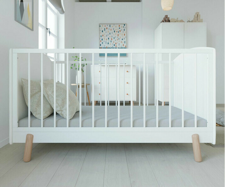 Lit bb volutif Alma avec matelas