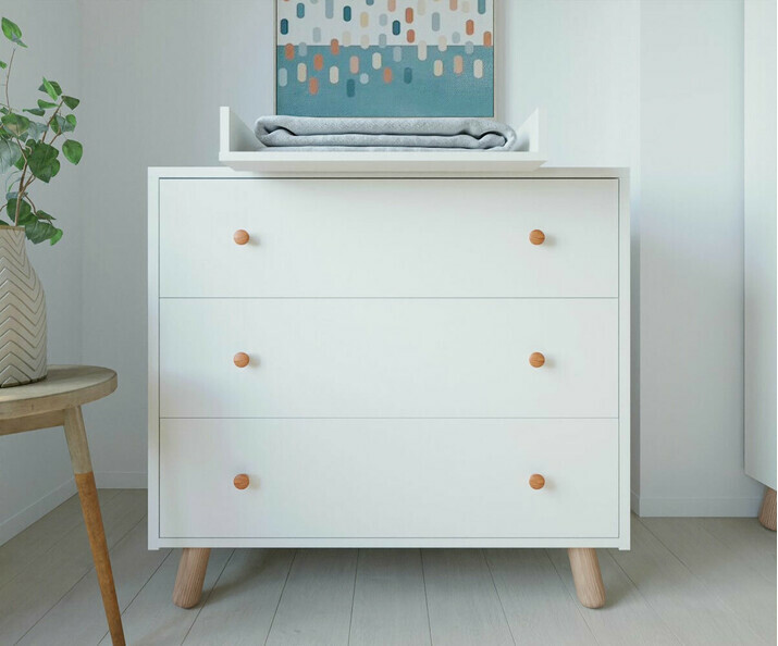 Commode 3 tiroirs Alma avec plan  langer 