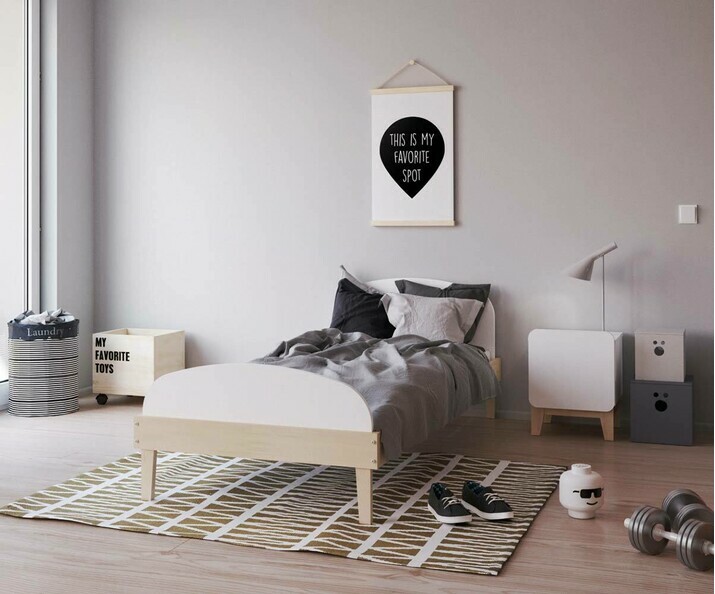 Lit enfant avec sommier et matelas - Pimo
