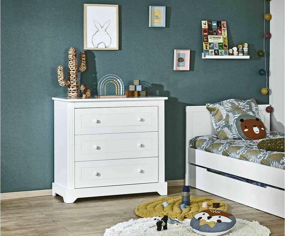 Commode enfant Roma 3 tiroirs 