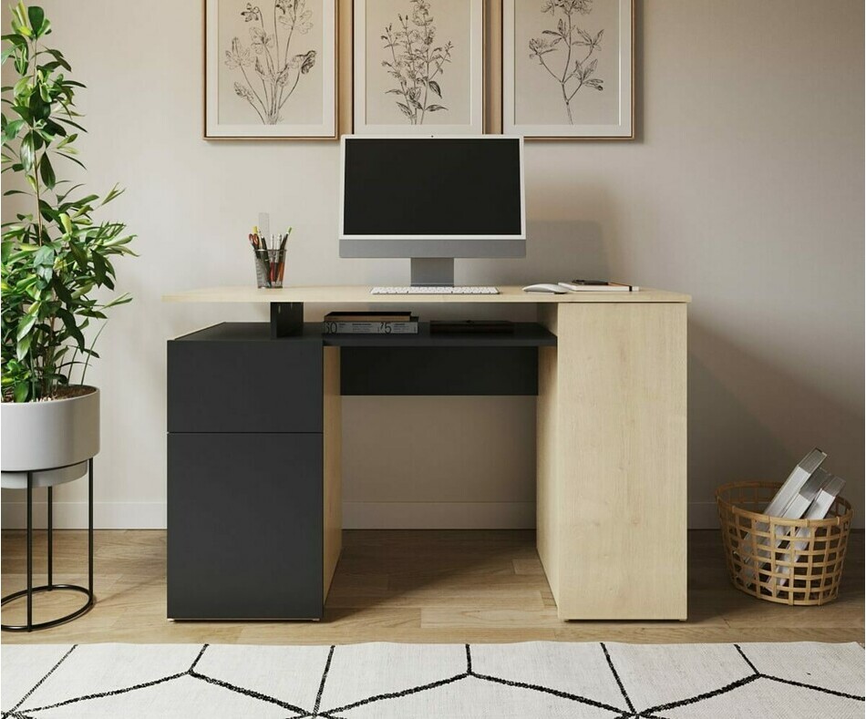 Bureau avec rangements Jini pour adulte