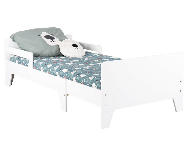 Lit enfant Nuno volutif blanc avec matelas