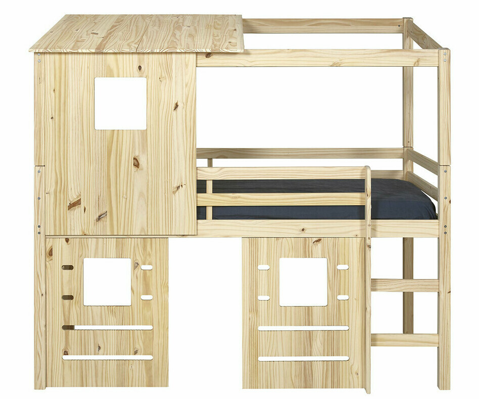 Lit mi-hauteur cabane April avec chelle  droite