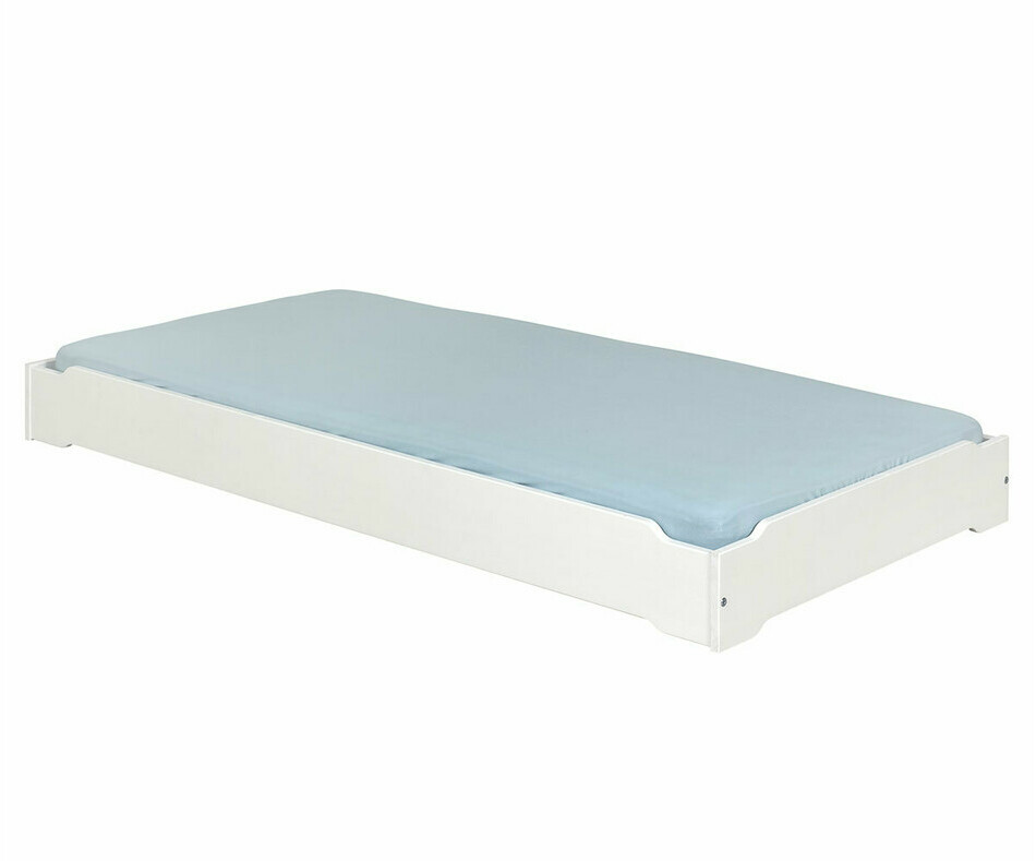Lit empilable adulte Happy blanc avec matelas Lit empilable adulte Happy blanc avec matelas