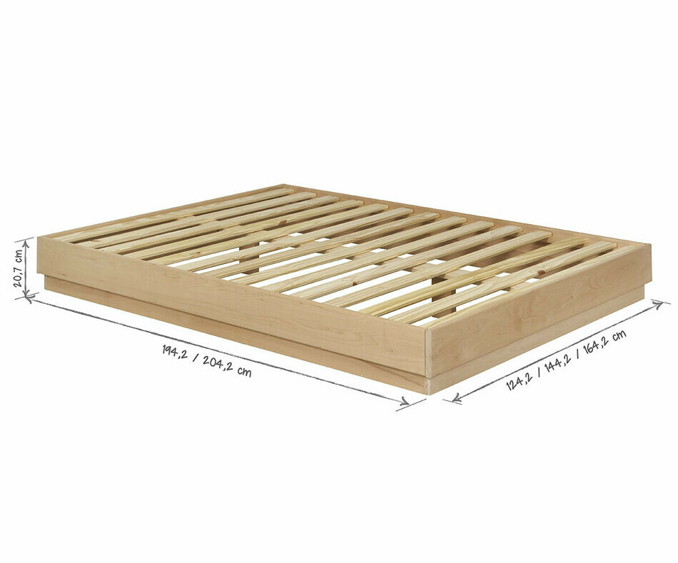 Dimensions du lit 2 places adulte Hino avec sommier et matelas Dimensions du lit 2 places adulte Hino avec sommier et matelas