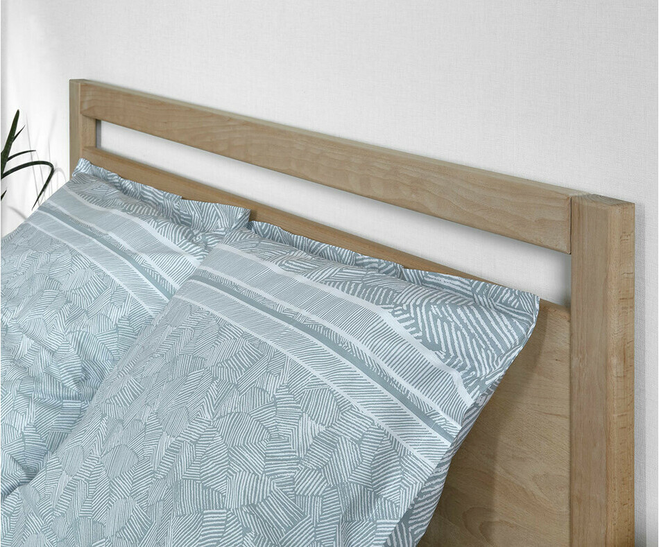 Dtail de la tte de lit adulte Nali avec matelas