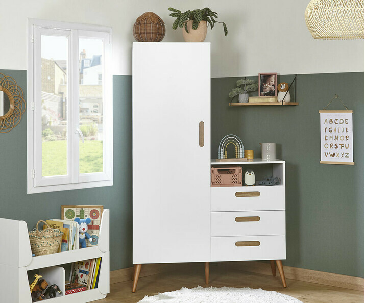 Armoire - commode Nugi avec plan  langer amovible