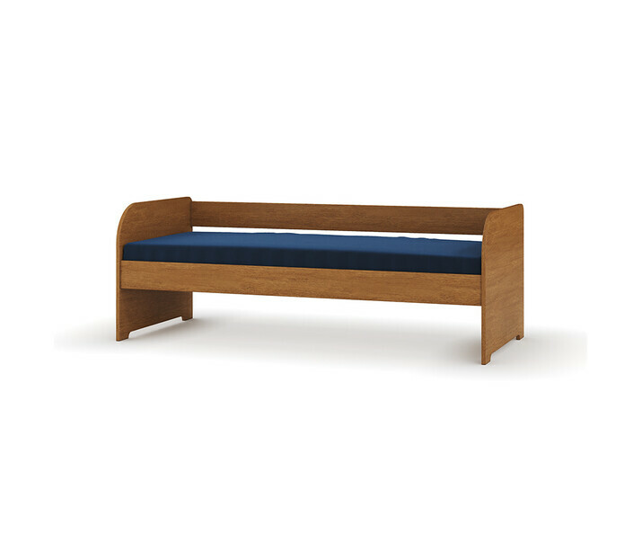Lit adulte avec matelas Bali noisette et tiroir en option