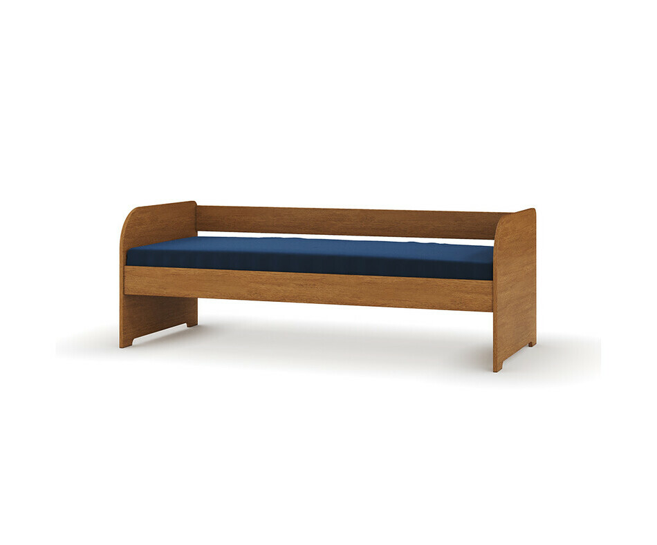 Lit adulte avec matelas Bali noisette et tiroir en option
