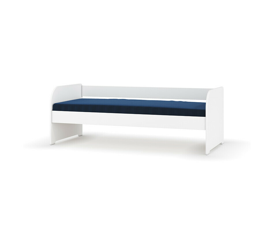 Lit Bali blanc avec matelas
