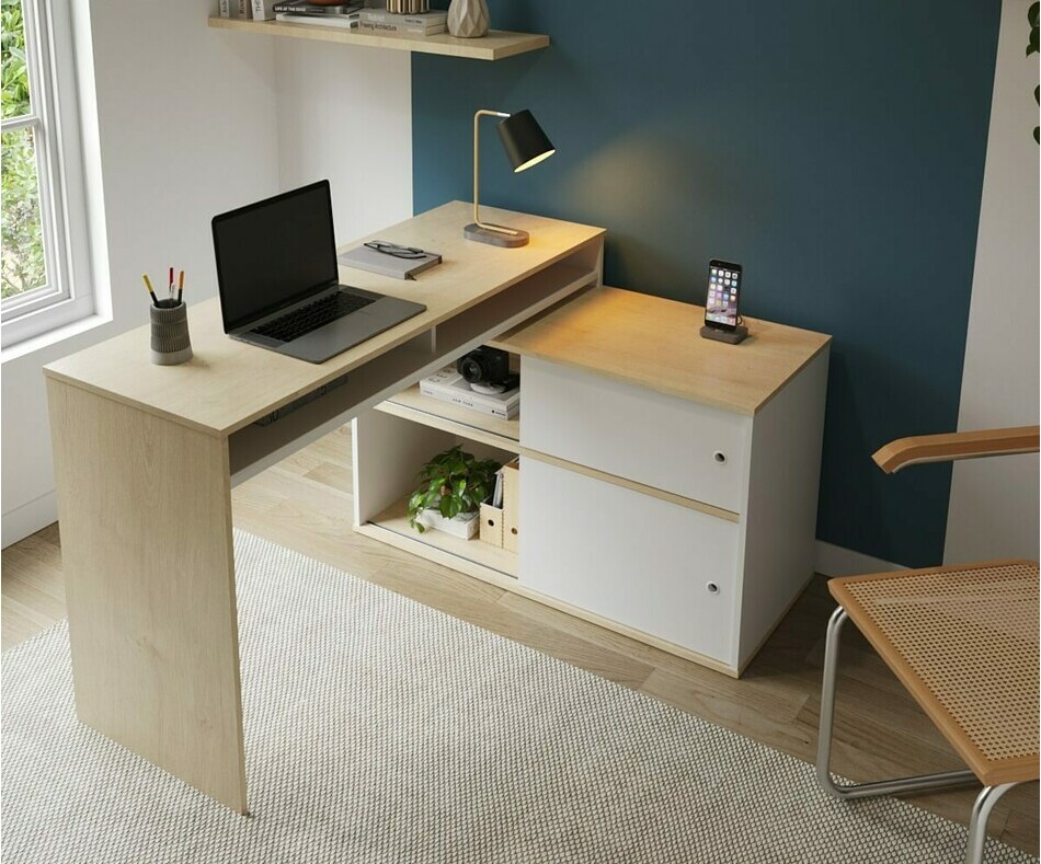 Bureau avec rangements Bomy 