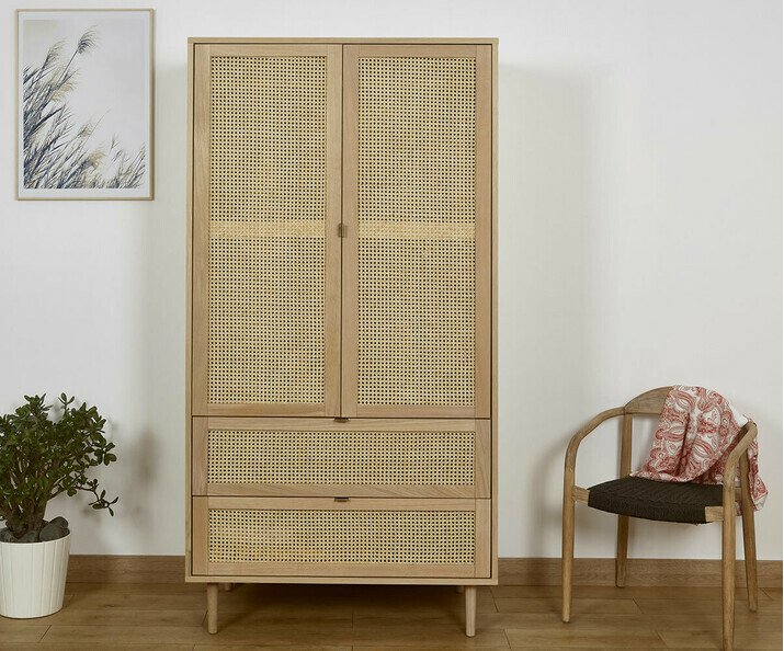 Portes armoire Narva avec cannage