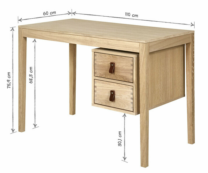 Ctes du Bureau adute 2 tiroirs Eol