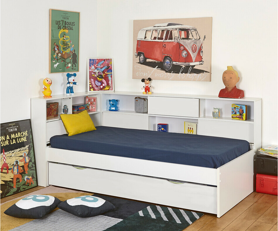 Lit enfant gigogne Mino blanc Lit enfant gigogne Mino blanc