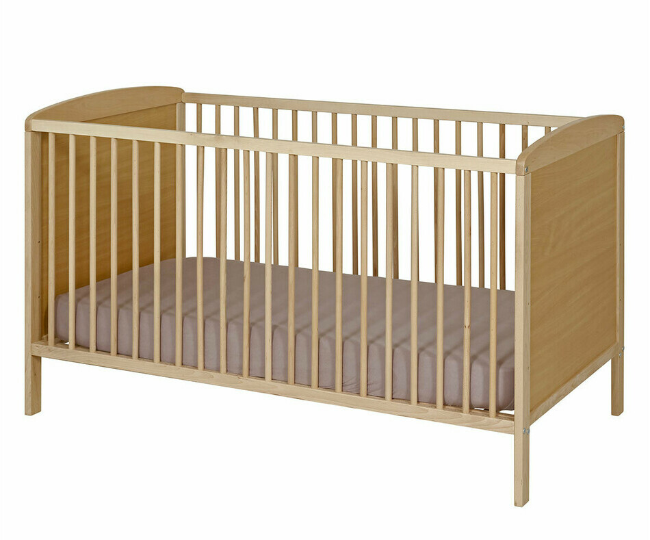 Lit bébé Yeol bois de trois quart Lit bébé Yeol bois de trois quart