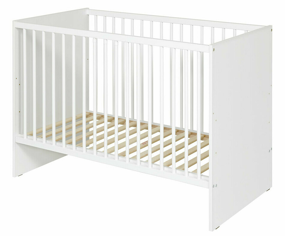 Lit bb Yao blanc de trois quart sans matelas