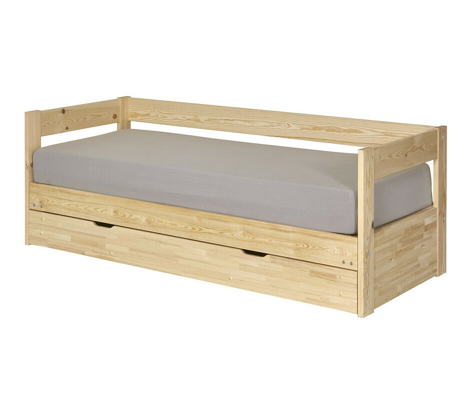 Lit gigogne Hikari ado bois 80x200 avec matelas Lit gigogne Hikari ado bois 80x200 avec matelas