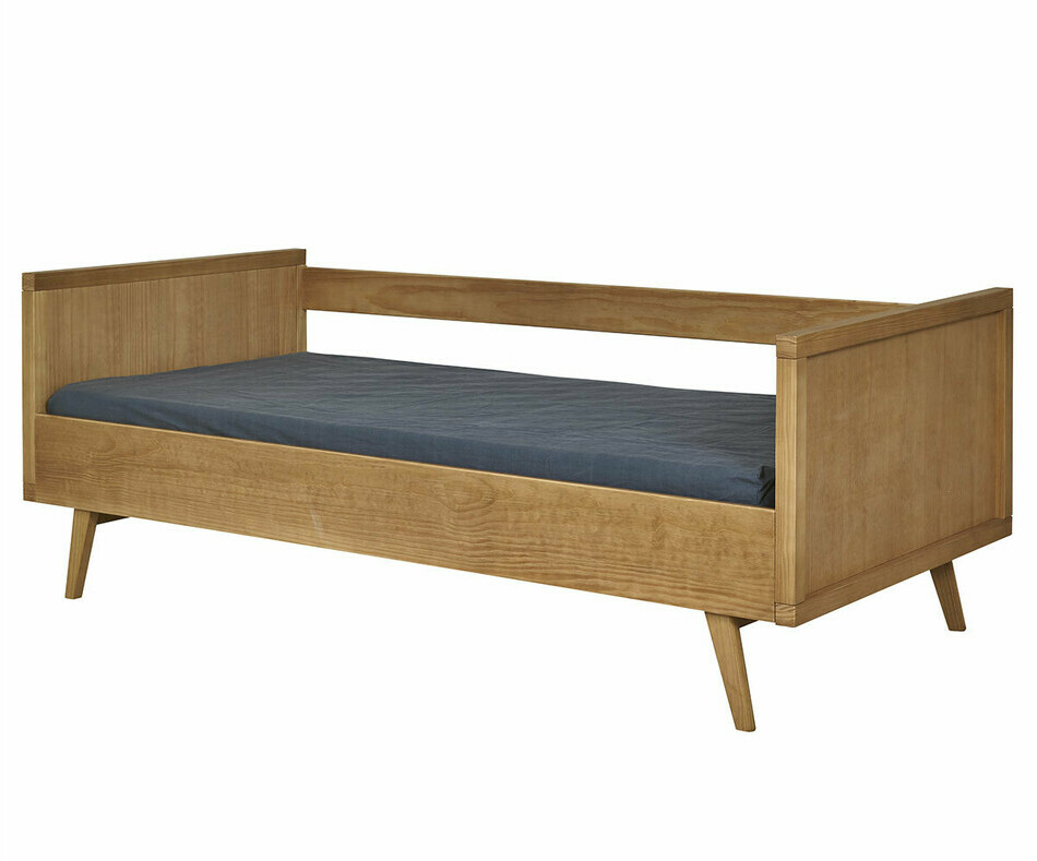 Lit banquette Taloa vue de 3/4 enfant avec matelas Lit banquette Taloa vue de 3/4 enfant avec matelas
