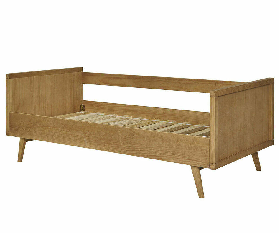 Lit banquette adulte Taloa bois massif avec matelas