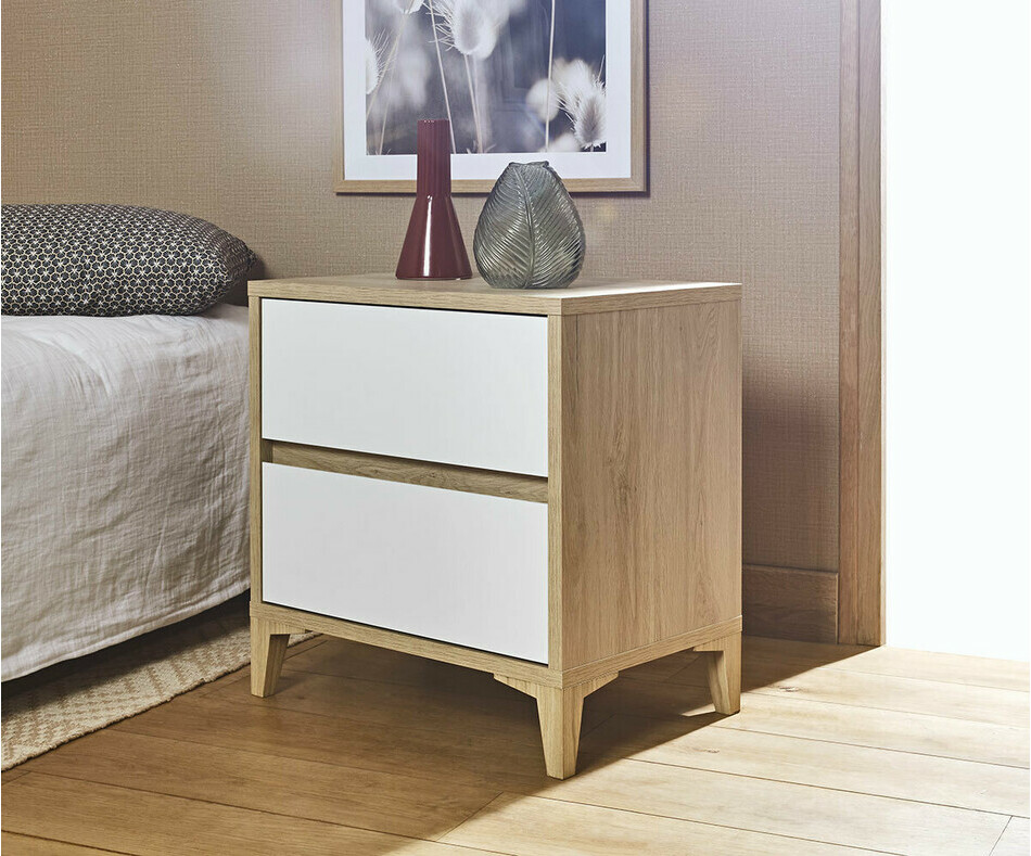 Chevet Miana chêne et blanc enfant Chevet Miana chêne et blanc enfant