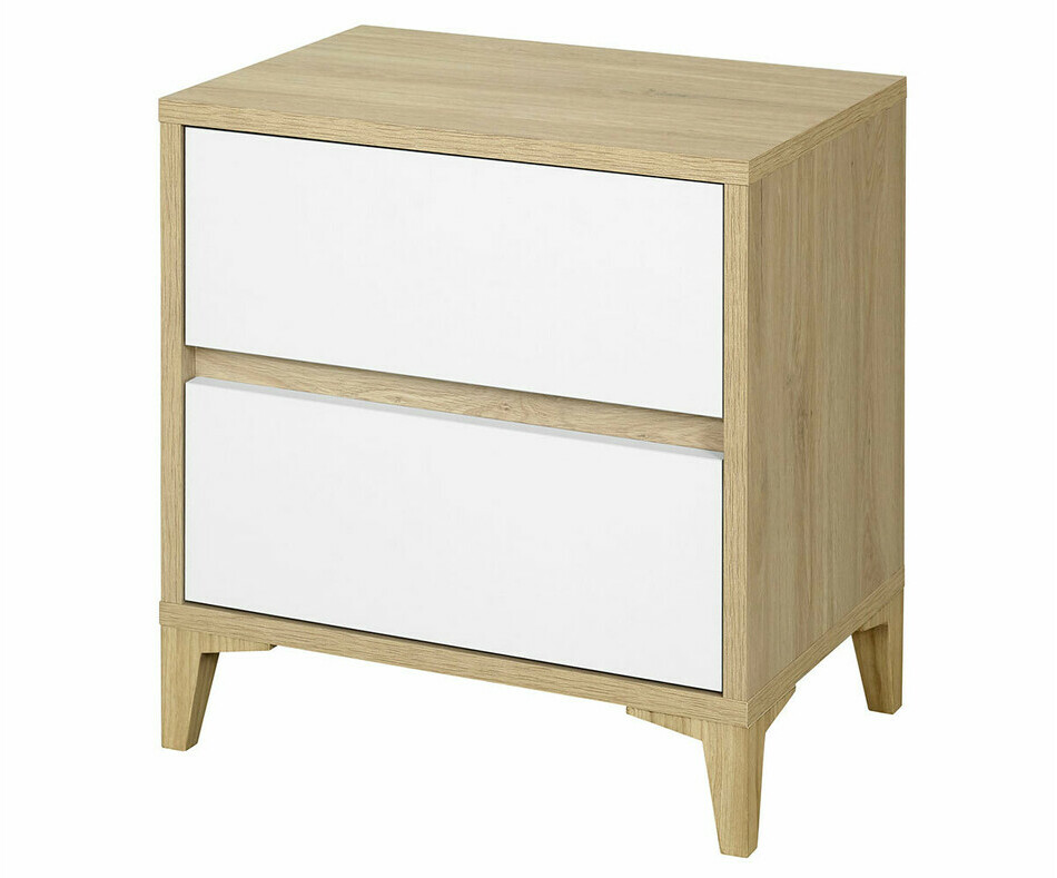 Chevet Miana chêne et blanc enfant bois Chevet Miana chêne et blanc enfant bois