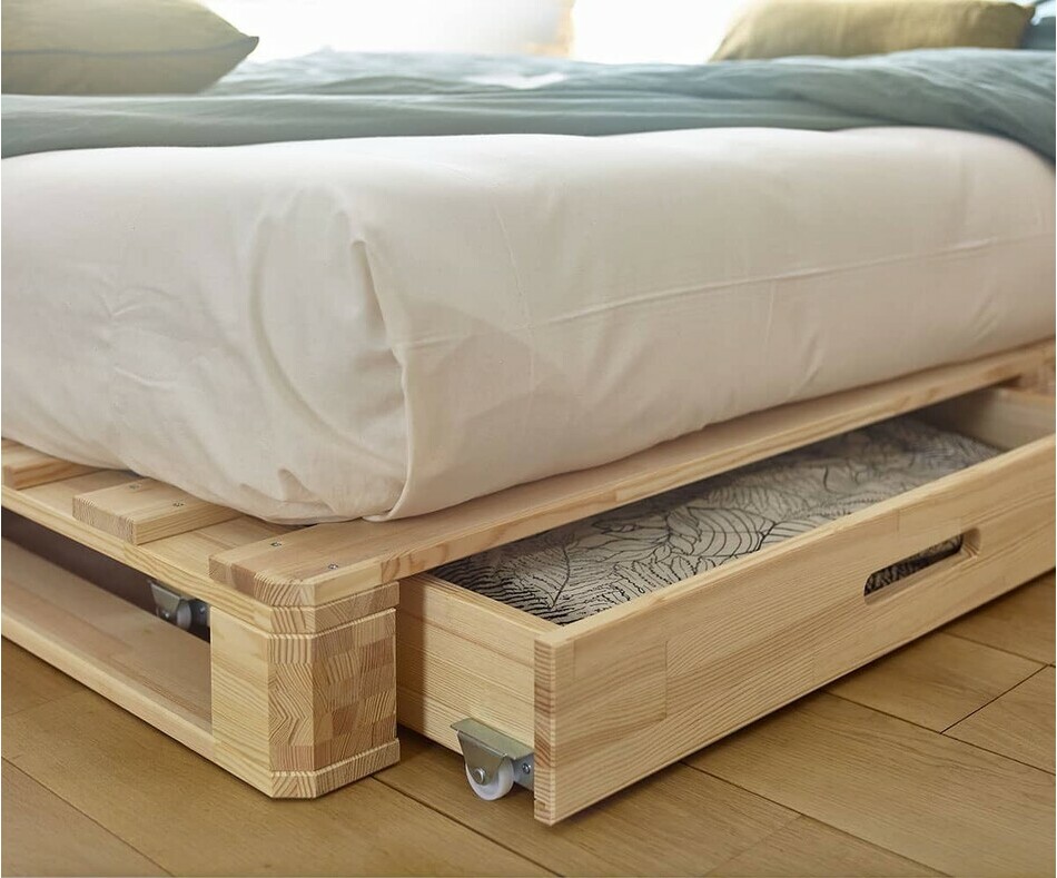 Lot de 2 tiroirs pour lit ado Aro