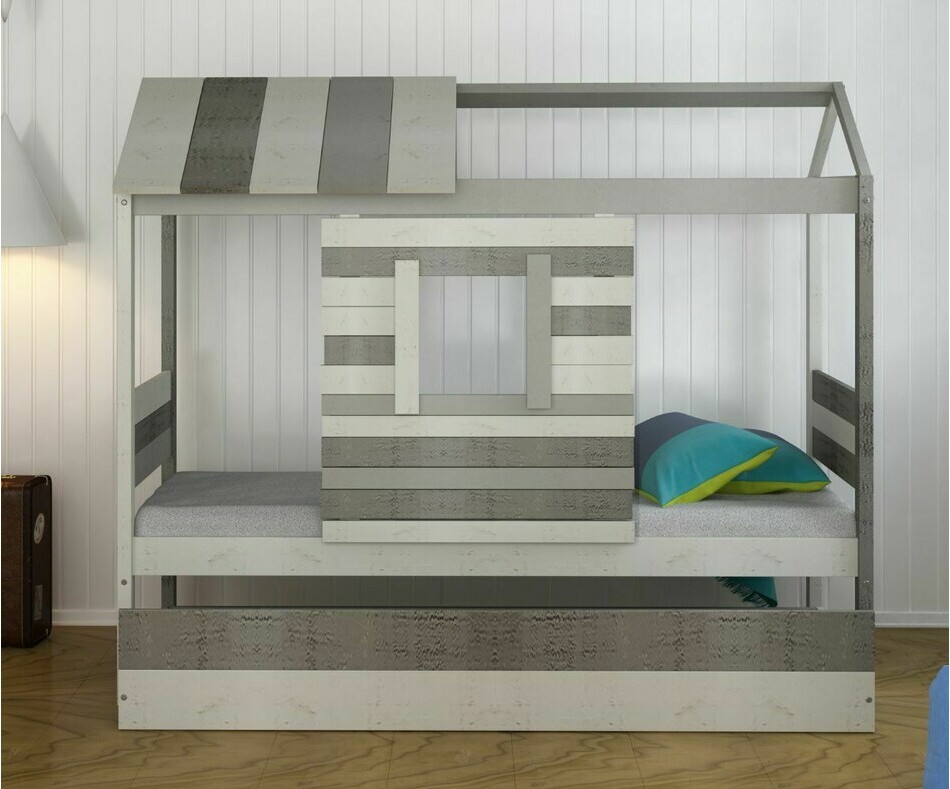 Lit cabane enfant avec porte coulissante
