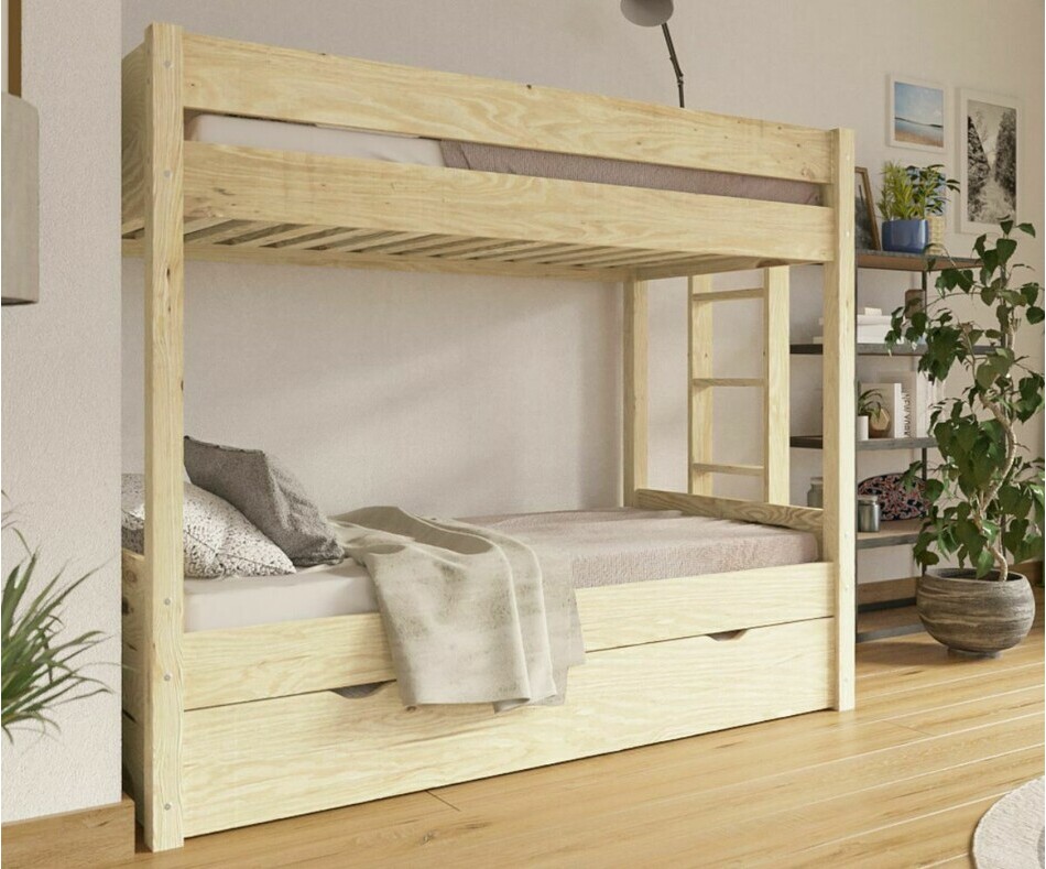 Lit superposé gigogne ado Yudi bois Lit superposé gigogne ado Yudi bois