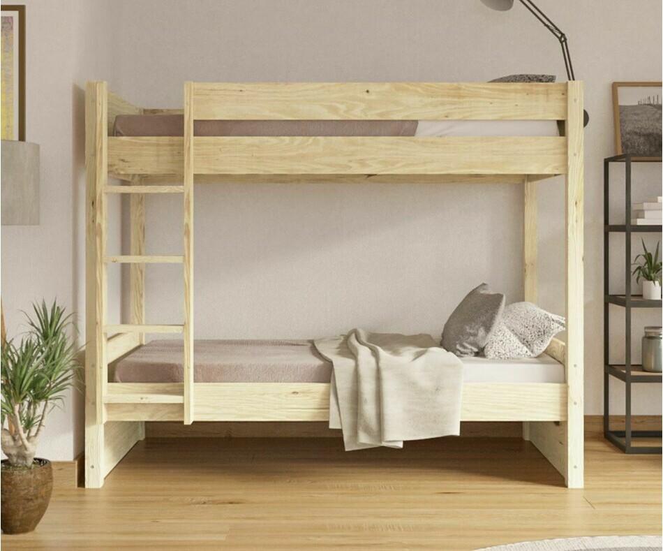 Lit superpos adulte Yooni bois avec matelas