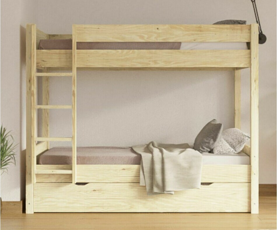 Lit superpos gigogne adulte Yooni bois chelle positionnable