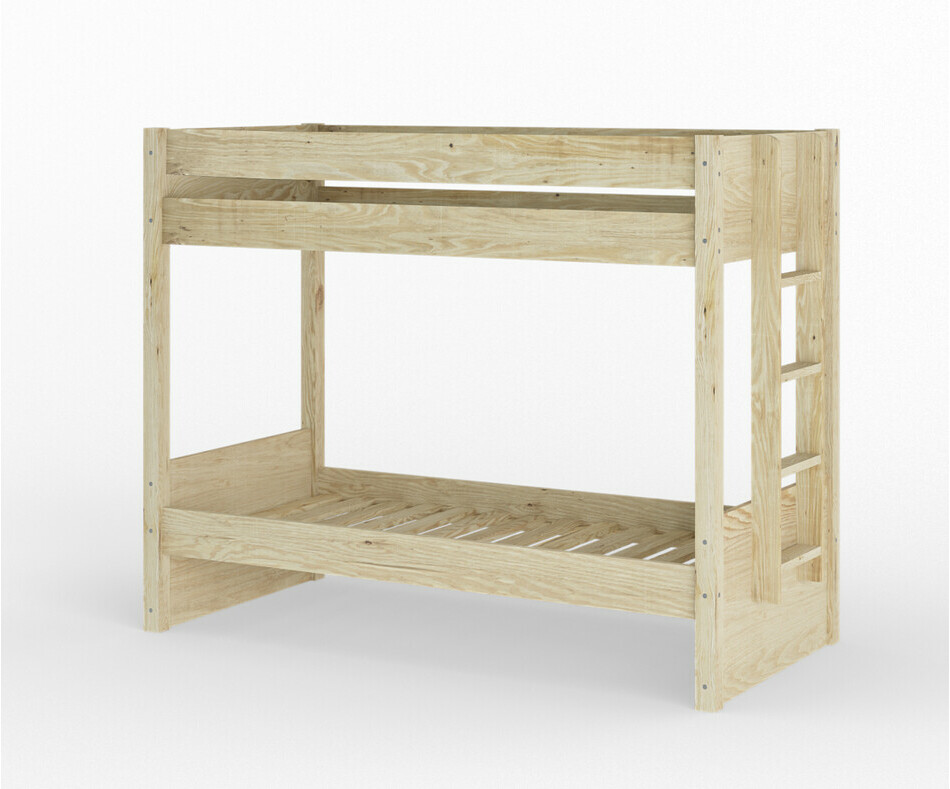 Lit enfant Yooni avec tiroir vue de 3/4