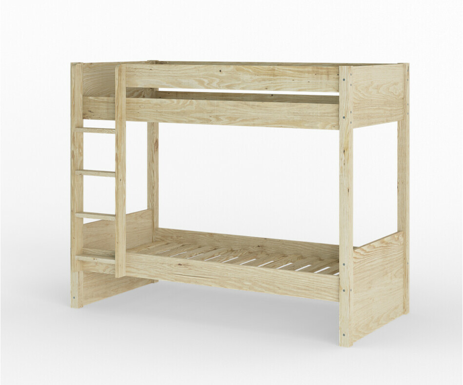 Lit enfant Yooni avec tiroir vue de 3/4