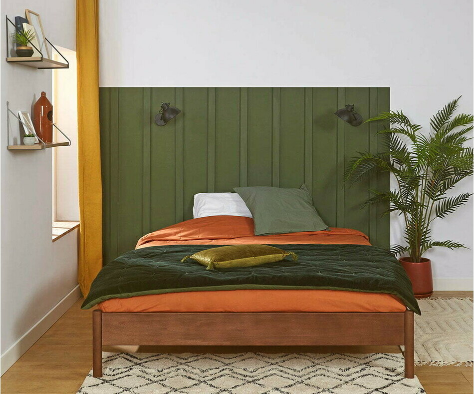 Lit adulte Magdae avec matelas crée un refuge chaleureux et raffiné Lit adulte Magdae avec matelas crée un refuge chaleureux et raffiné