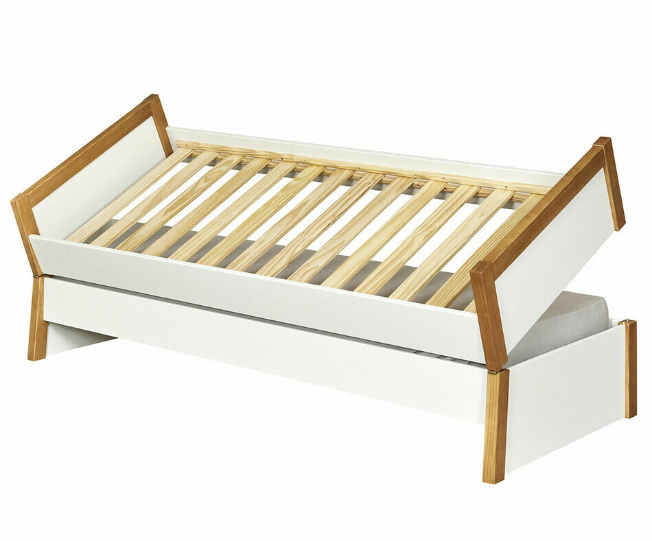 Lit gigogne ado Hanika avec 2 sommiers Lit gigogne ado Hanika avec 2 sommiers