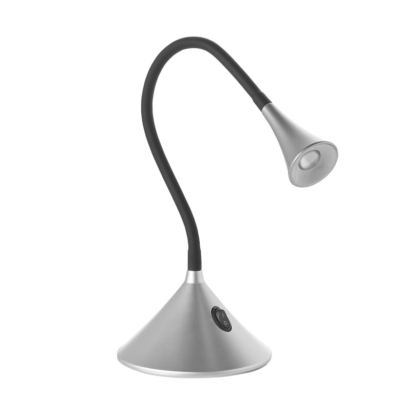 Lampe  poser Laca coloris grise/noir est laccessoire parfait pour illuminer votre espace avec style