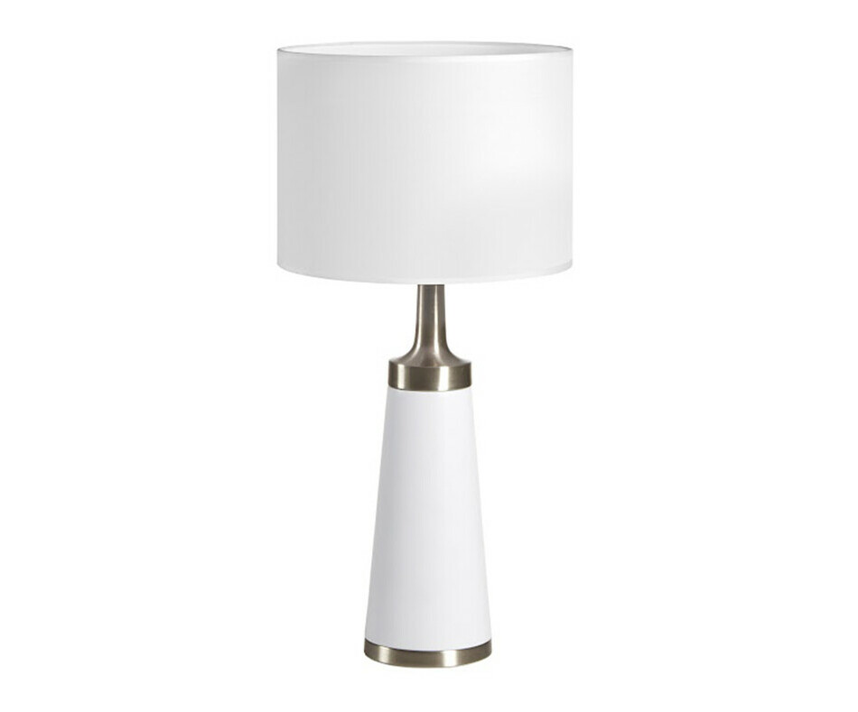 Lampe  Poser Galien coloris blanc apporte galement une touche de modernit et dlgance  votre intrieur