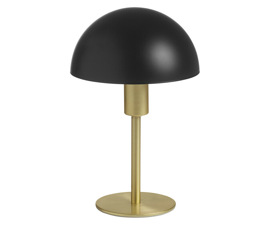 Lampe  poser Granny coloris noir et laiton se prsente dans un design robuste