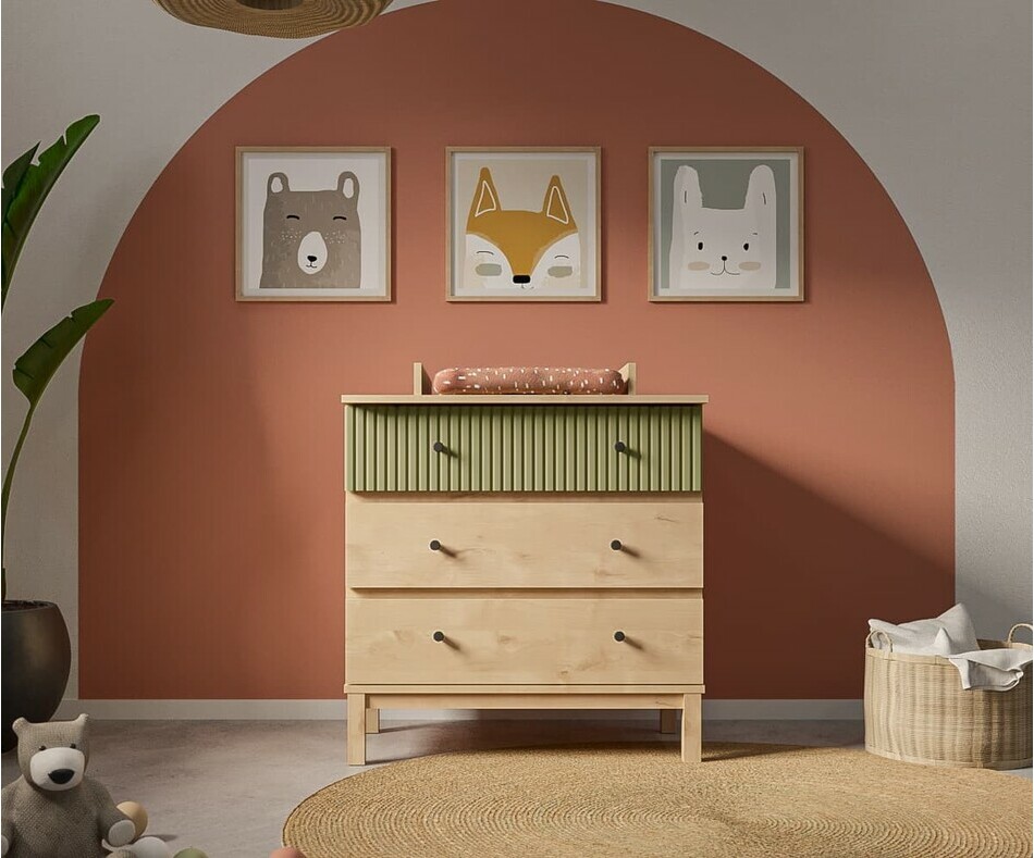 Commode 3 tiroirs en bois