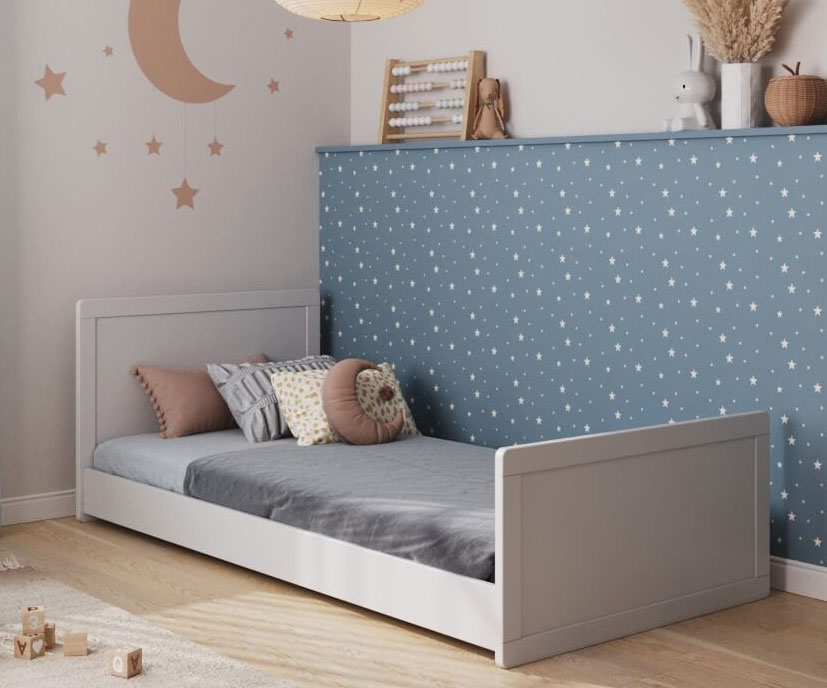 Lit blanc enfant montessori