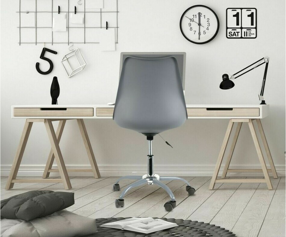 Chaise de bureau grise