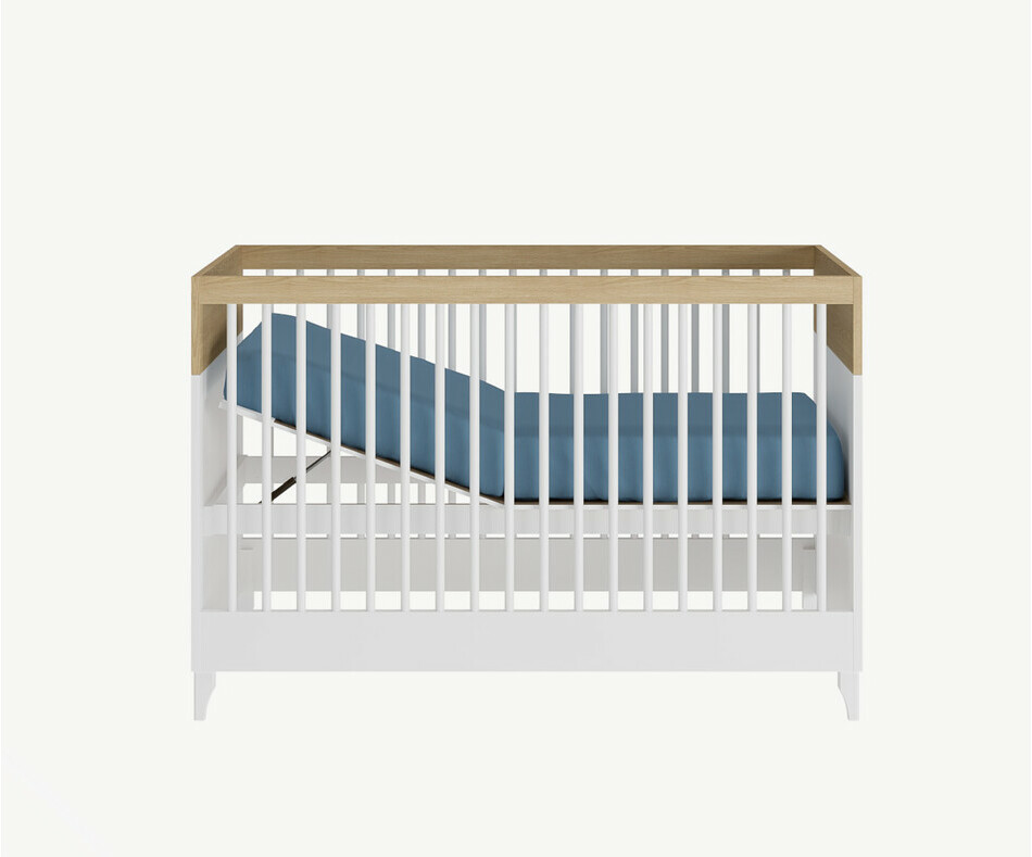 Lit bébé avec sommier en position anti-reflux Lit bébé avec sommier en position anti-reflux